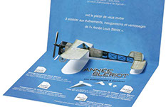 carte pop-up avion